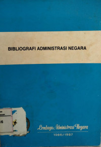 Bibliografi administrasi negara