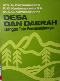 Desa dan daerah dengan tata pemerintahannya