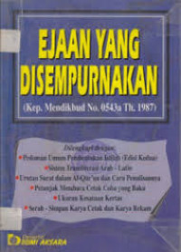Ejaan yang disempurnakan (Kep. Mendikbud No.0543a TTh.1987)
