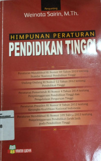 Himpunan Peraturan Pendidikan Tinggi