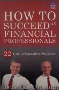 How To Succeed as Financial Professioanals