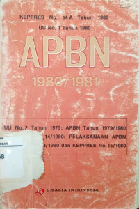 Kepres No.14 Tahun 1980 UU No.1 tahun 1980 APBN 1980/1981