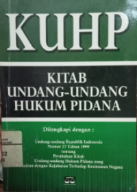 Kitab Undang-Undang Hukum Pidana