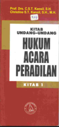 Kitab UU Hukum acara peradilan : Kitab 1