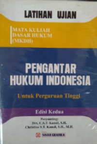 Latihan ujian pengantar hukum Indonesia untuk perguruan tinggi