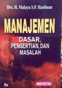 Manajemen dasar pengertian dan masalah