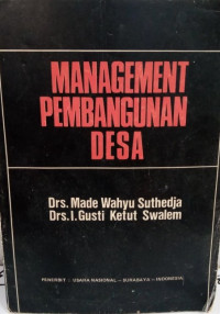 Manajemen Pembangunan Desa I A