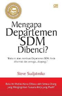 Mengapa Departemen SDM Dibenci ?