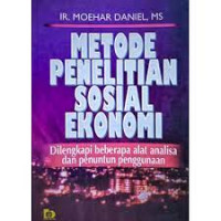 Metode penelitian sosial ekonomi