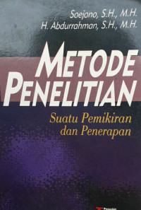 Metode Penelitian : Suatu Pemikiran Dan Penerapan