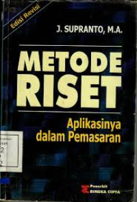 Metode riset: aplikasinya dalam pemasaran