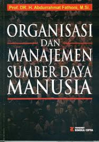 Organisasi dan manajemen sumber daya manusia