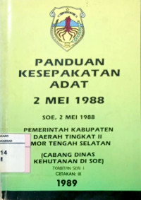 Panduan Kesepakatan adat 2 mei 1988