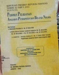 Pedoman Pelaksanaan Anggaran Pendapatan Belanja Negara