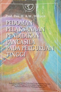 Pedoman Pelaksanaan Pendididkan pancasila dan perguruan tinggi