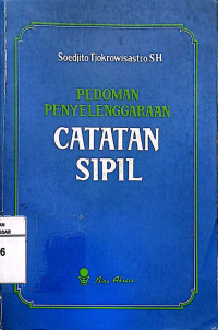 Pedoman Penyelenggaraan Catatan Sipil