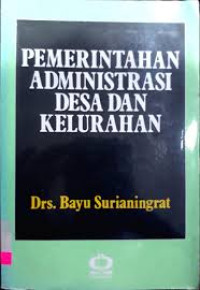 Pemerintahan administrasi desa dan kelurahan