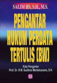 Pengantar hukum perdata tertulis (BW)