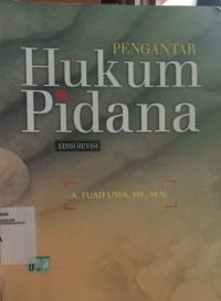 Pengantar hukum pidana