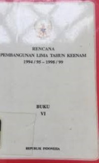 Rancangan pembangunan lima tahun keenam 1994/95-1998/99
