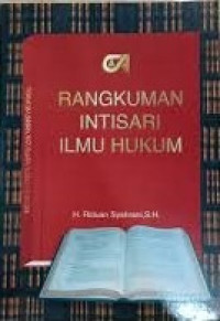 Rangkuman intisari ilmu hukum