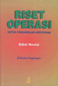 Riset operasi untuk pengambilan keputusan