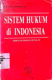 Sistem hukum di Indonesia: Sebelum perang dunia II