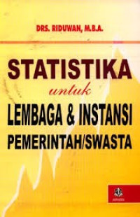 Statistika Untuk Lembaga dan Instansi Pemerintah/Swasta