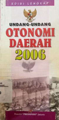 Undang-undang otonomi daerah tahun 2006